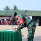 Dansatgas Bacakan Laporan Pelaksanaan TMMD ke-129 Kodim 0418 Palembang