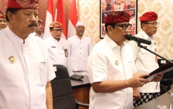 Bupati Sanjaya Lantik Direktur BLUD , Dorong Pengelolaan Fasilitas Publik Lebih Profesional