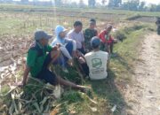 Perkuat Swasembada Pangan, Serda Fiyan Setyadi Gelar Komsos Bersama Poktan Sumber Makmur