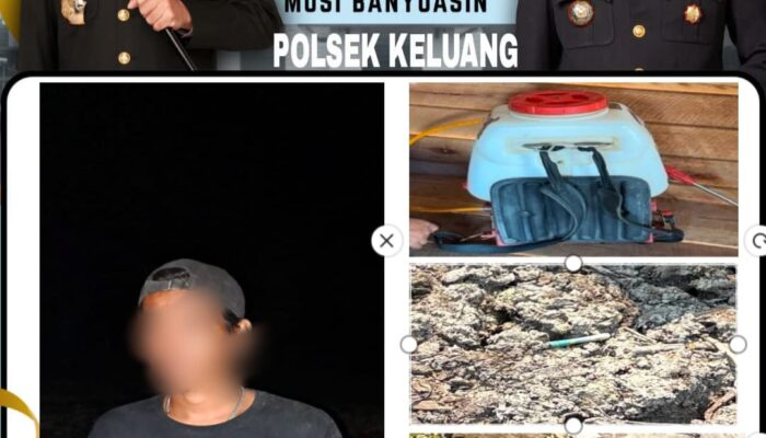 Diduga Lalai Picu Kebakaran Lahan Sawit, Pemuda di Musi Banyuasin Ditahan Polisi