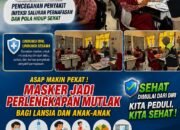 Asap Makin Pekat, Polres Musi Rawas Bagikan Masker dan Periksa Kesehatan Lansia serta Anak-Anak