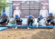 Kapolda Sumsel Pimpin Peletakan Batu Pertama Monumen Juang Polisi Sumatera Selatan