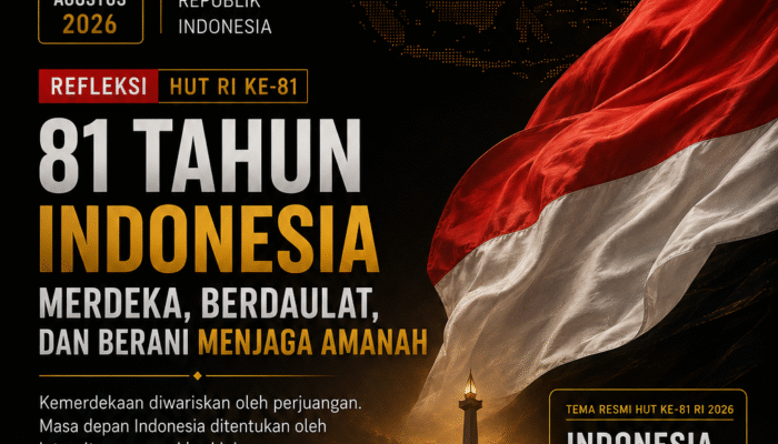 81 TAHUN INDONESIA: MERDEKA, BERDAULAT, DAN BERANI MENJAGA AMANAH