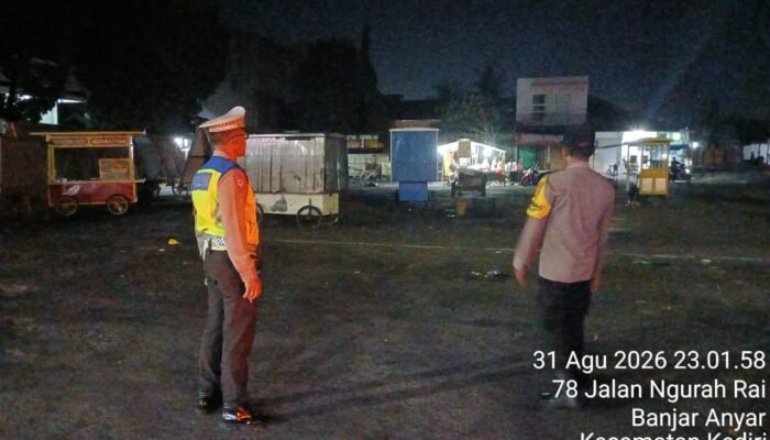 Polsek Kediri Polres Tabanan Laksanakan Patroli Malam Hari, Tekan Cegah 3C (Curat, Curas, Curanmor) dan Kejahatan Jalanan