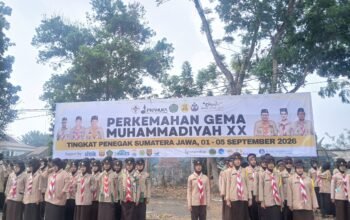 Racana Pandega Universitas Muhammadiyah Palembang Gelar Perkemahan Gema Muhammadiyah XX, Diikuti 1.200 Peserta