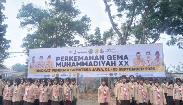 Racana Pandega Universitas Muhammadiyah Palembang Gelar Perkemahan Gema Muhammadiyah XX, Diikuti 1.200 Peserta