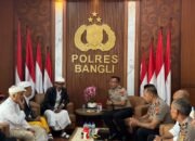 Audiensi Panitia Karya Agung Pura Hulundanu Batur, Polres Bangli Siapkan Pengamanan Maksimal