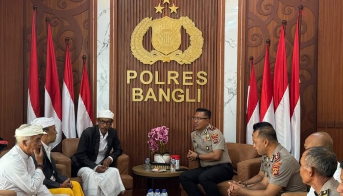 Audiensi Panitia Karya Agung Pura Hulundanu Batur, Polres Bangli Siapkan Pengamanan Maksimal