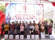Wujud Nyata Kemanunggalan, Kodim 0808/Blitar Gelar Bakti Sosial Dan Baksoskes Serentak Sambut HUT Ke-81 TNI