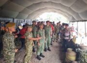 Delegasi 2PDF Singapore Army Saksikan Langsung Kesiapsiagaan Karhutla Kodam XIX/Tuanku Tambusai
