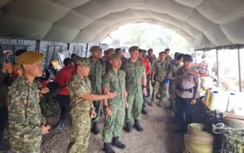 Delegasi 2PDF Singapore Army Saksikan Langsung Kesiapsiagaan Karhutla Kodam XIX/Tuanku Tambusai