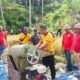 Dukung Ketahanan Pangan, Kapolsek Gianyar Hadiri Panen Padi Organik di Desa Sidan