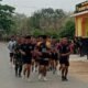 Jaga Kebugaran Fisik, Satgas TMMD 130 Kodim 1416/Muna Laksanakan Lari Pagi