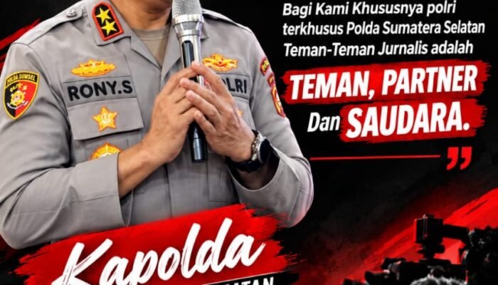 Polisi Bersama Masyarakat, Kapolda Sumsel Tegaskan Komitmen Keterbukaan dan Kemitraan dengan Pers