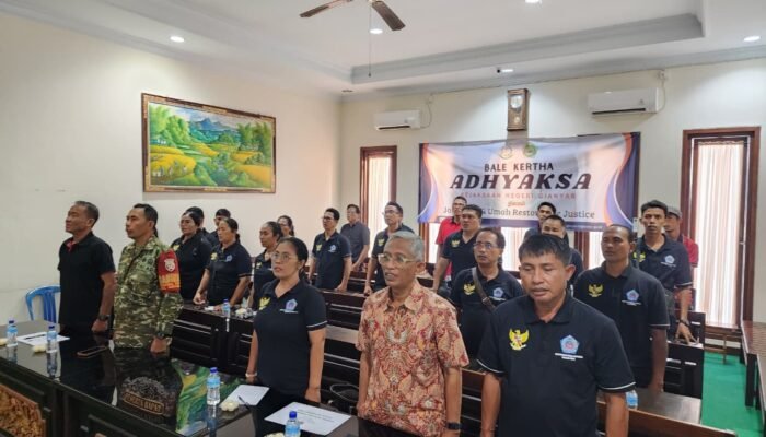 Babinsa Ketewel Hadiri Musdes Perubahan Anggaran 2026, Pembangunan Desa Jadi Fokus Pembahasan